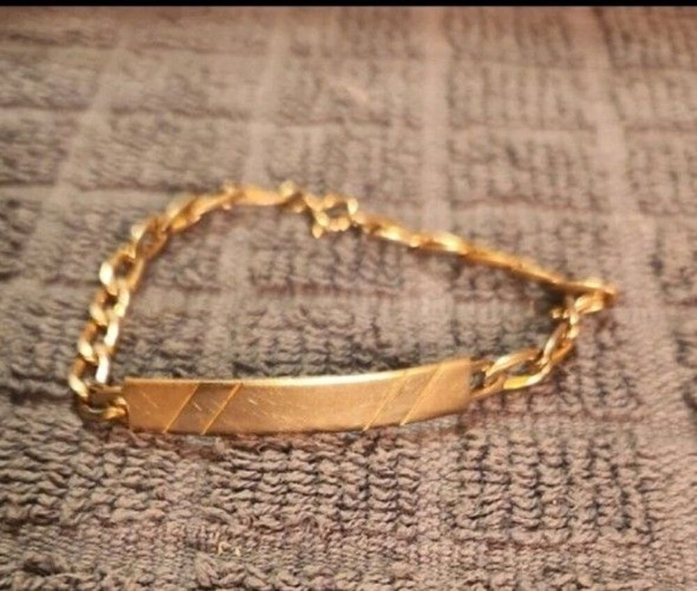 Speidel Electroplated Gold Chain Bracelet for Women Or Girls